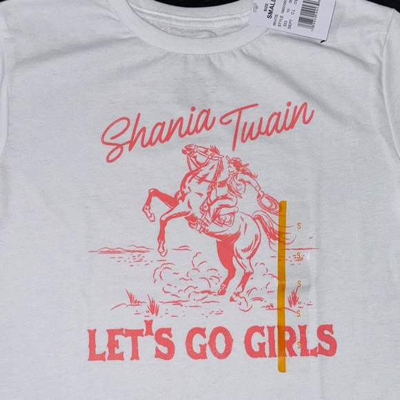Girls Shania Twain Let’s Go Girls Country Oversized Graphic Tee – Size Small - Picture 2 of 4